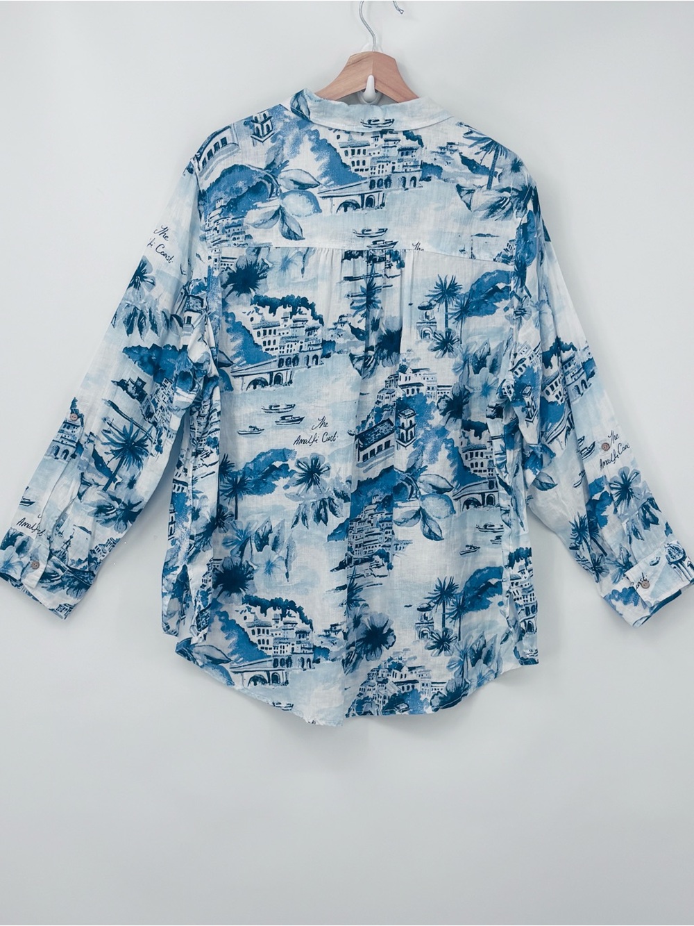 Cynthia Rowley 100% Linen Top Popover Floral Blue White Beachy Coastal 2X
22/24 - Picture 3 of 11